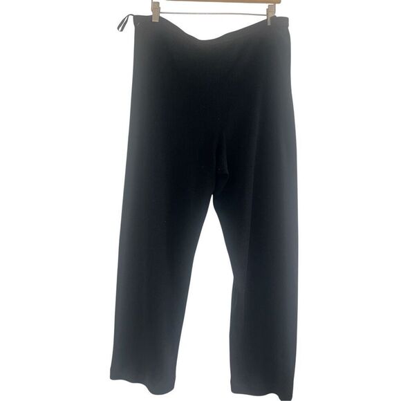 ✨EILEEN FISHER Black Straight Leg Silk Blend Sz XL  Pants✨ - Picture 3 of 5